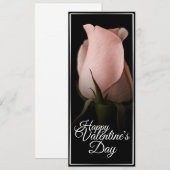 Carte Heureuse Sainte-Valentin rose (Devant / Derrière)
