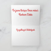 Carte Heureuse Sainte-Valentin-Szczęśliwych Walent (Intérieur)