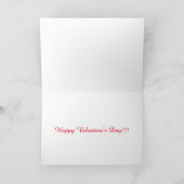 Carte Heureuse Sainte-Valentin Teddy Bear (Intérieur)