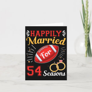 Carte Heureusement Marié Pour 54 Saisons 54ème Mariage A