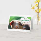 Carte HEUREUX **18ème** ADULTHOOD EST TELLEMENT "AMUSANT (Fleur jaune)