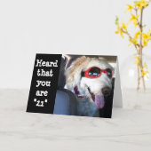 CARTE HEUREUX **21E ANNIVERSAIRE**TEMPS DE CÉLÉBRER ! !  (Fleur jaune)