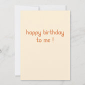 Carte heureux 28 e anniversaire pour moi -joyeux anniver (Dos)