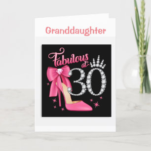 Carte HEUREUX *30e ANNIVERSAIRE POUR VOUS * GRAND-FILLE*