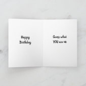 Carte HEUREUX "40e ANNIVERSAIRE" À MON **TWIN** (Intérieur)