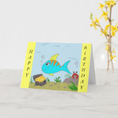 CARTE , HEUREUX, ANNIVERSAIRE (Fleur jaune)