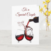 CARTE ***HEUREUX ANNIVERSAIRE*** À UN "COUPLE SPÉCIAL" (Fleur jaune)