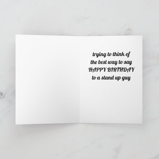 CARTE **HEUREUX ANNIVERSAIRE** À UN **METTEZ-VOUS EN FOR (Intérieur)