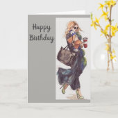 CARTE HEUREUX ANNIVERSAIRE À ***UNE FEMME TRÈS SPÉCIALE* (Fleur jaune)