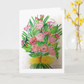 Carte Heureux |Anniversaire à vous ! (Fleur jaune)