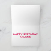 CARTE HEUREUX ANNIVERSAIRE À VOUS """"""" (Intérieur)