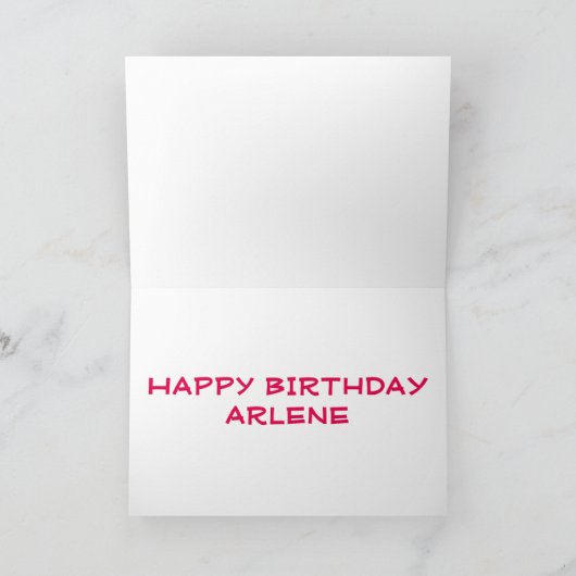 CARTE HEUREUX ANNIVERSAIRE À VOUS """"""" (Intérieur)