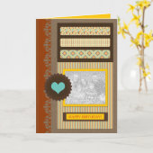 Carte heureux anniversaire (album) (Fleur jaune)