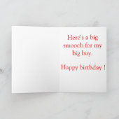 CARTE "HEUREUX ANNIVERSAIRE", DAHLING ! (Intérieur)