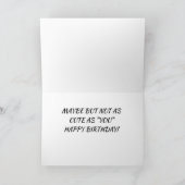 CARTE HEUREUX "ANNIVERSAIRE" DE CUTE SHIH TZU PUP (Intérieur)