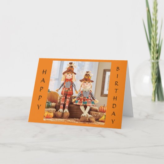 CARTE HEUREUX "ANNIVERSAIRE DE L'AUTOMNE" POUR VOUS (Devant)