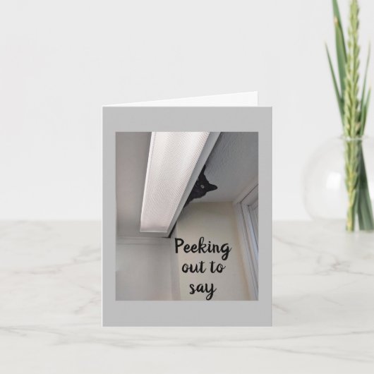 Carte "HEUREUX ANNIVERSAIRE" DE PEEKING CAT Card (Devant)