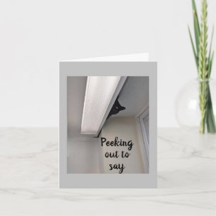 Carte "HEUREUX ANNIVERSAIRE" DE PEEKING CAT Card