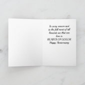 CARTE **HEUREUX ANNIVERSAIRE** DES ATTAQUES DE COULEUR E (Intérieur)