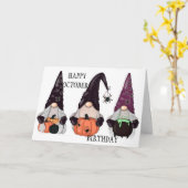 CARTE ***HEUREUX ANNIVERSAIRE D'OCTOBRE*** (Fleur jaune)