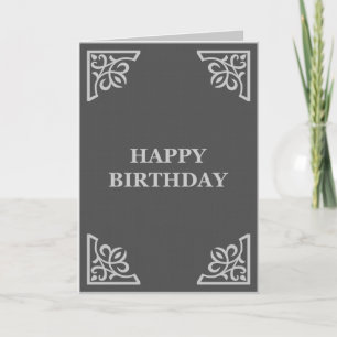 Carte heureux anniversaire (élégantGreys)