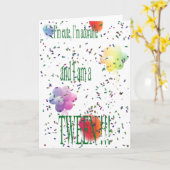 Carte heureux anniversaire entre (Fleur jaune)