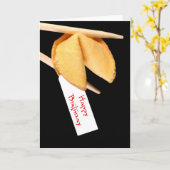 Carte Heureux Anniversaire Fortune Cookie (Fleur jaune)