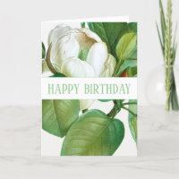"HEUREUX ANNIVERSAIRE" MAGNOLIA GREETING CARD