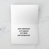 CARTE *HEUREUX ANNIVERSAIRE MARI / PARTENAIRE DANS LA VI (Intérieur)