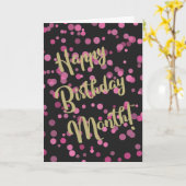 Carte Heureux Anniversaire Mois bulles (Fleur jaune)