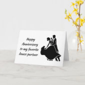 CARTE HEUREUX **ANNIVERSAIRE** MON PARTENAIRE DE DANSE P (Fleur jaune)