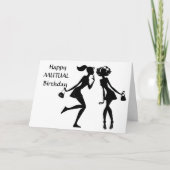 CARTE HEUREUX **ANNIVERSAIRE MUTUEL*** À VOUS! (Devant)