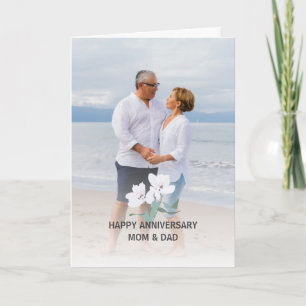 Carte Heureux anniversaire Salutation pour Vieux Couple
