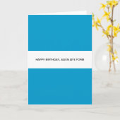 Carte heureux anniversaire, vie alien forme (Fleur jaune)