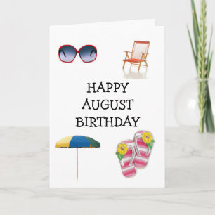 CARTE HEUREUX ***AOÛT*** ANNIVERSAIRE