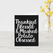 Carte Heureux Bienheureux Et Mashed Potato Obsédé Merci (Fleur jaune)