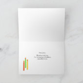 Carte Heureux bougies colorées Anniversaire Voeux (Intérieur)