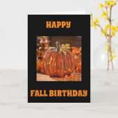 CARTE HEUREUX "CHUTE D'ANNIVERSAIRE", CAR VOTRE ÂGE "AUG (Fleur jaune)