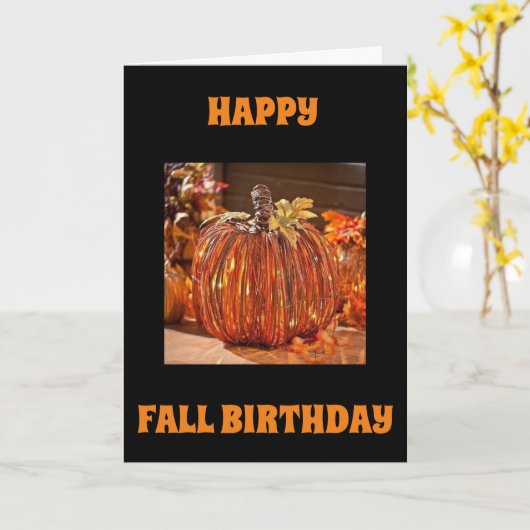 CARTE HEUREUX "CHUTE D'ANNIVERSAIRE", CAR VOTRE ÂGE "AUG (Fleur jaune)