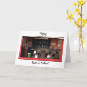 Carte Heureux De Retourner À L'École (Fleur jaune)