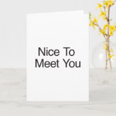 Carte Heureux de vous rencontrer  (Fleur jaune)