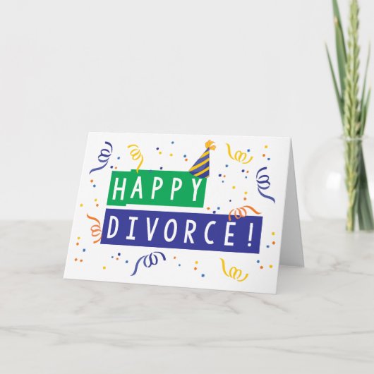 Carte Heureux divorce (Devant)