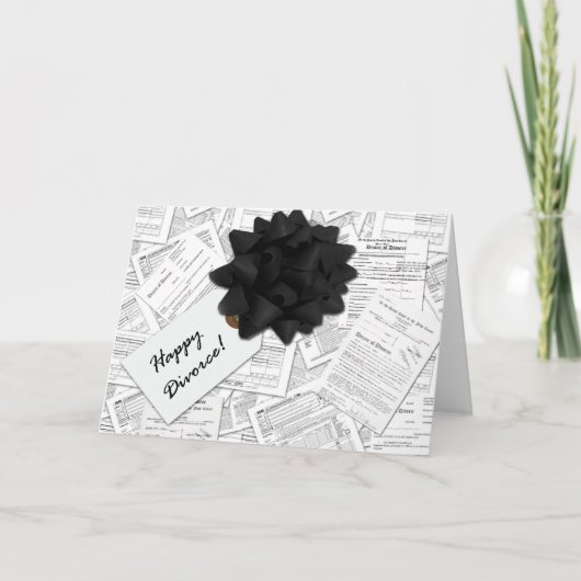 Carte Heureux Divorce ! (Devant)