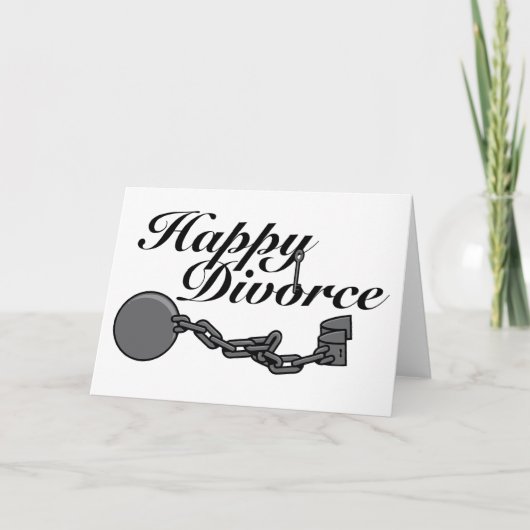 Carte Heureux Divorce ! (Devant)