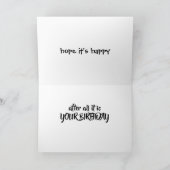 CARTE HEUREUX EN HAMMOQUE **CARTE D'ANNIVERSAIRE** (Intérieur)