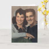 Carte Heureux Fiançailles (Fleur jaune)