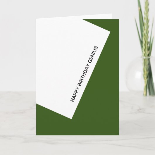Carte heureux génie d'anniversaire (Devant)