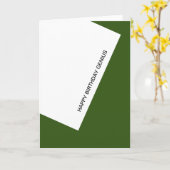 Carte heureux génie d'anniversaire (Fleur jaune)