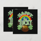 Carte Heureux Go Lucky (Devant / Derrière)