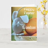 CARTE ***HEUREUX GRANDSON DE PÂQUES*** VOUS ÊTES UN BON  (Fleur jaune)